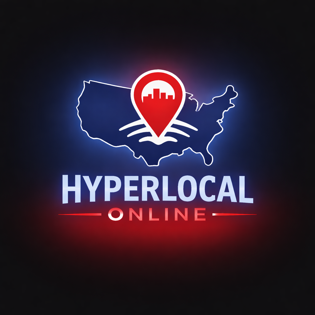 Hyperlocal Online Black Background